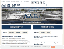 Tablet Screenshot of hameenlinna.fi